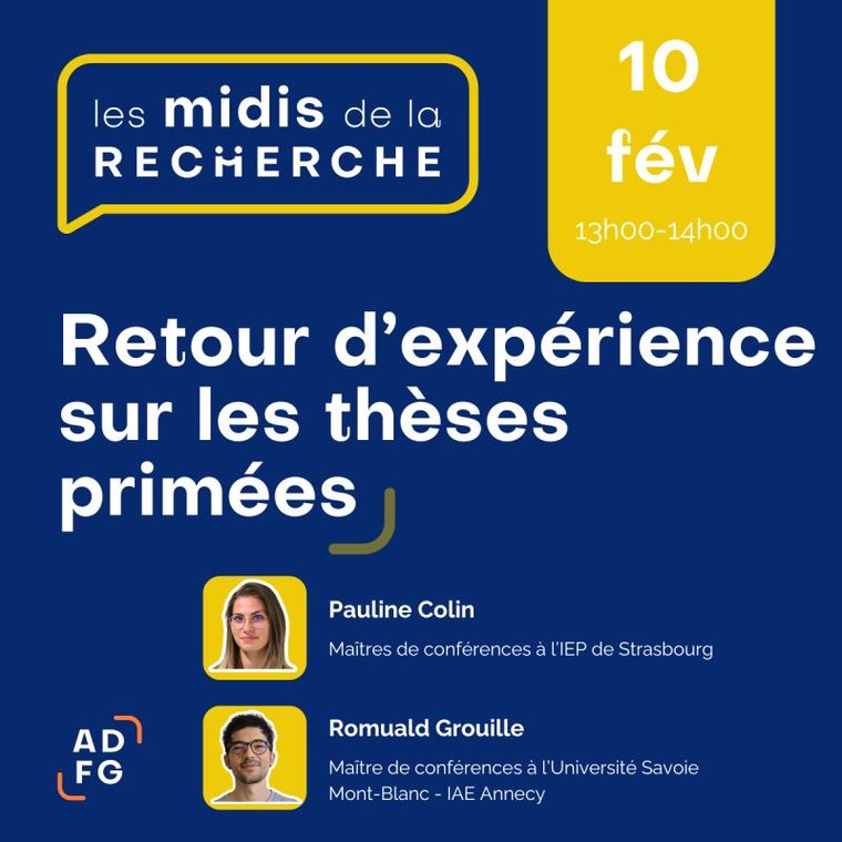 Thèses primées : retours d'expérience